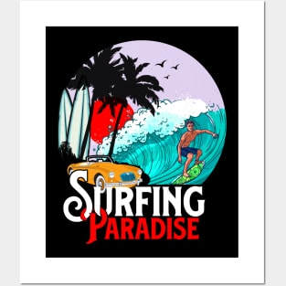 Surfing Paradise Posters and Art